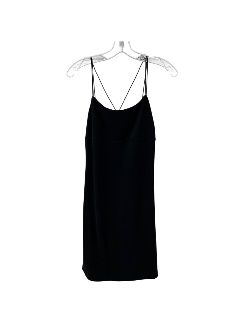 BYER TOO! Womens Black Sheath Dress Double Strap Size Large New